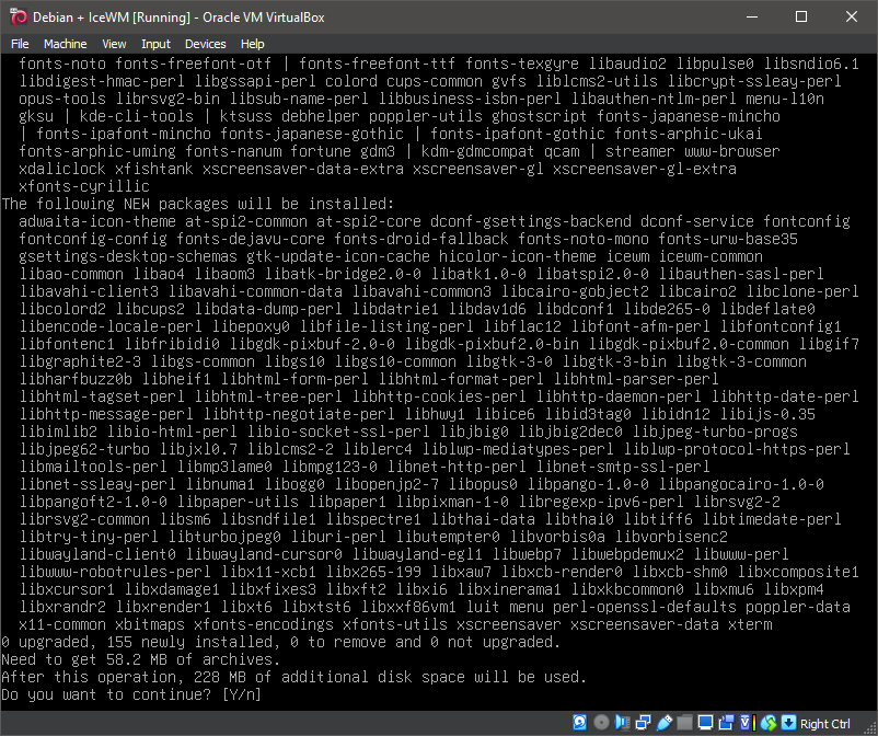 Running 'apt install icewm'